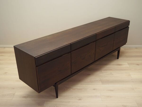 Enfilade en chêne, design danois, années 1970, designer : Ib Kofod Larsen, fabrication