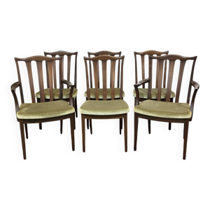Suite de 4 chaises et - anglais acajou