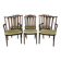 Suite de 4 chaises et 2 fauteuils anglais en acajou de la marque GPlan