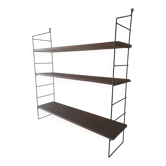 Vintage three-tier wall shelf string.