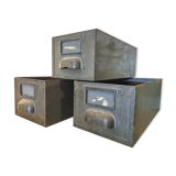 Set of 3 industrial lockers