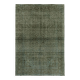 Tapis de laine bleue des années 1970 246 cm x 349 cm