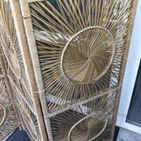 70s woven rattan screen