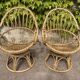 1960s Rattan Egg Chairs from France