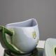 Rare Art Nouveau ceramic 3-piece asparagus set by Julius Dessler, Austria
