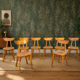 Série de 9 chaises bistrot lutherma banane boomerang