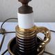 Pied de lampe en céramique forme bougeoir