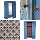 Blue wardrobe art deco 1930
