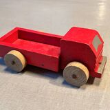 Wooden flatbed truck, antique toy
