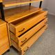 Modular bookcase with vintage wardrobe 60