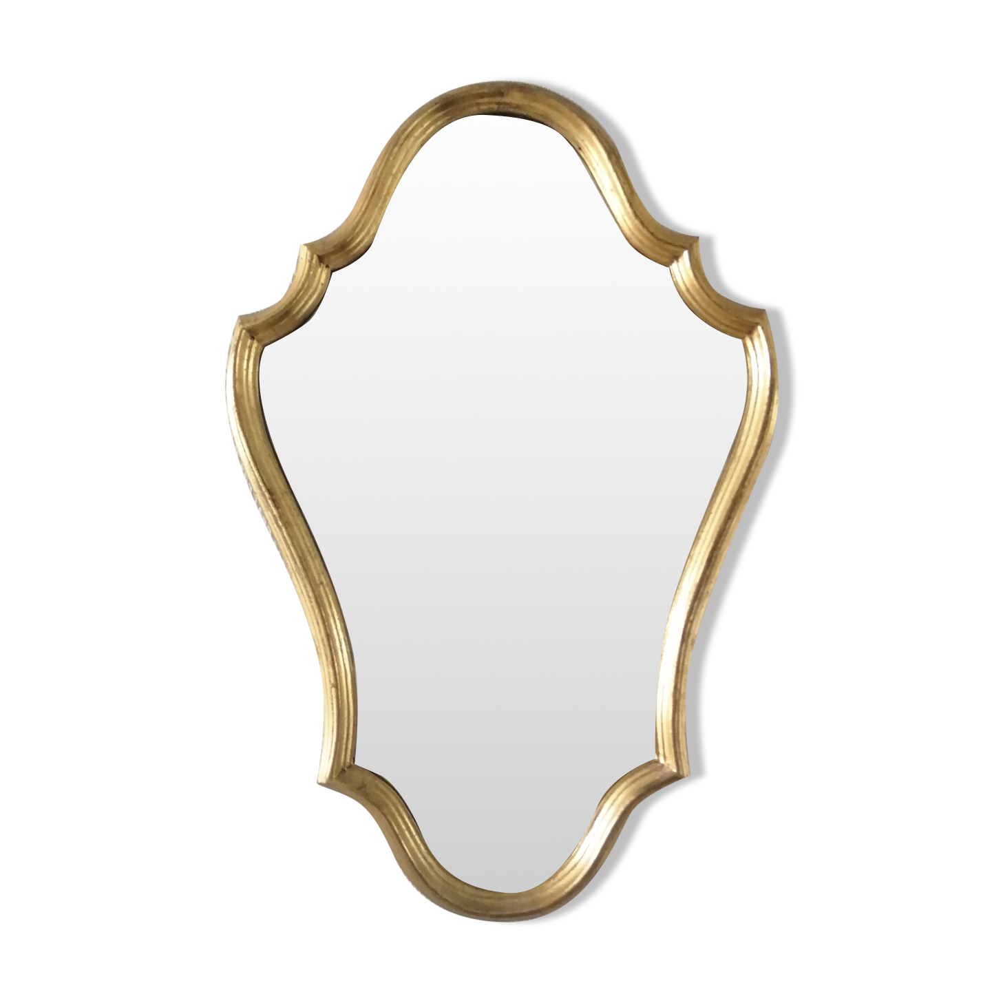 Golden mirror 60x40cm