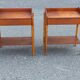 Set of 2 Danish teak and oak bedside tables attributed to Børge Mogensen, 1958
