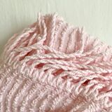 Vintage tuft caterpillar pink bedspread 160x220