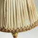 Solid brass lamp and antique lampshade