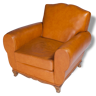 Pair of armchairs Club mustache leather