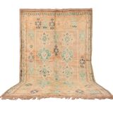 Large Vintage Boujaad Rug 207 x 325 cm - Peach Moroccan rug - Berber Rug