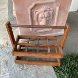 Porte bouteille en bois ancien