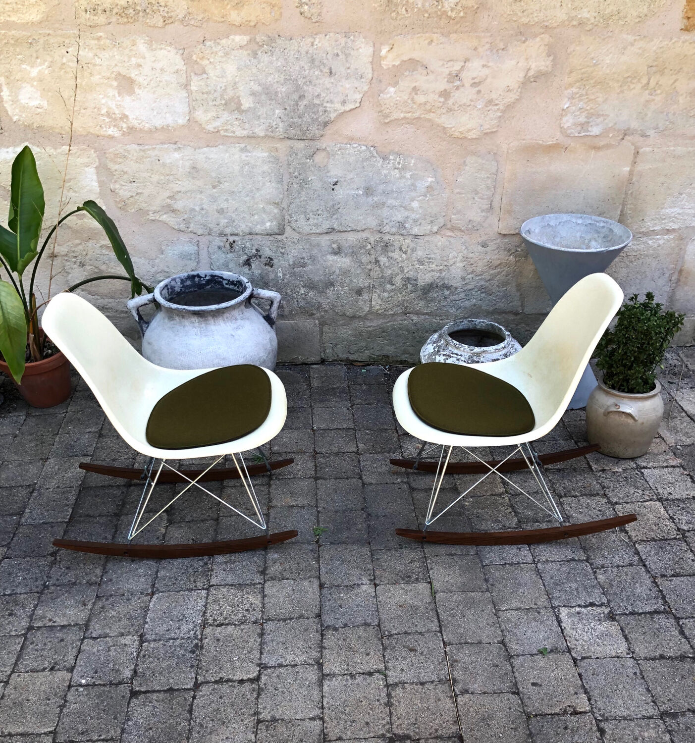 Pair of rocking chairs by Charles and Ray Eames for Herman Miller 1960