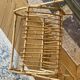 Vintage rattan magazine rack