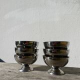 6 stainless steel bowls 1970