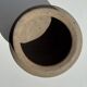 Small brutalist Indonesian footed pot H13 D15
