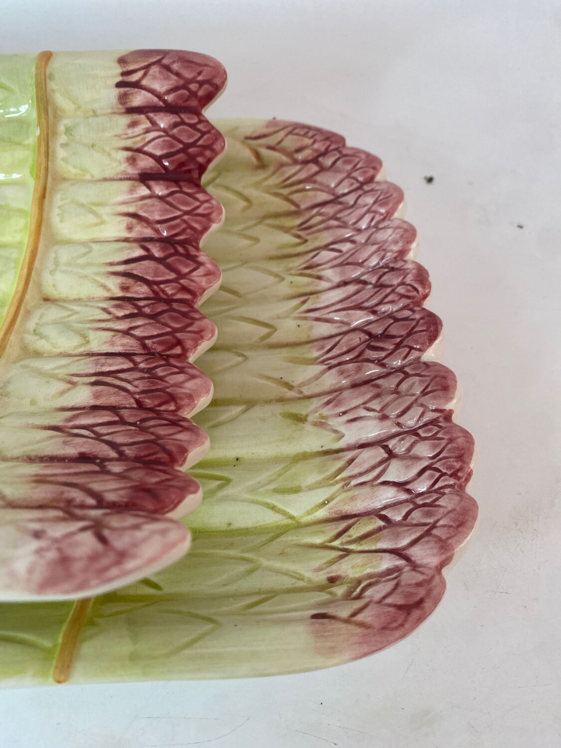 French porcelain asparagus dish