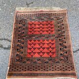 Persian rug, burgundy wool, 60x100
