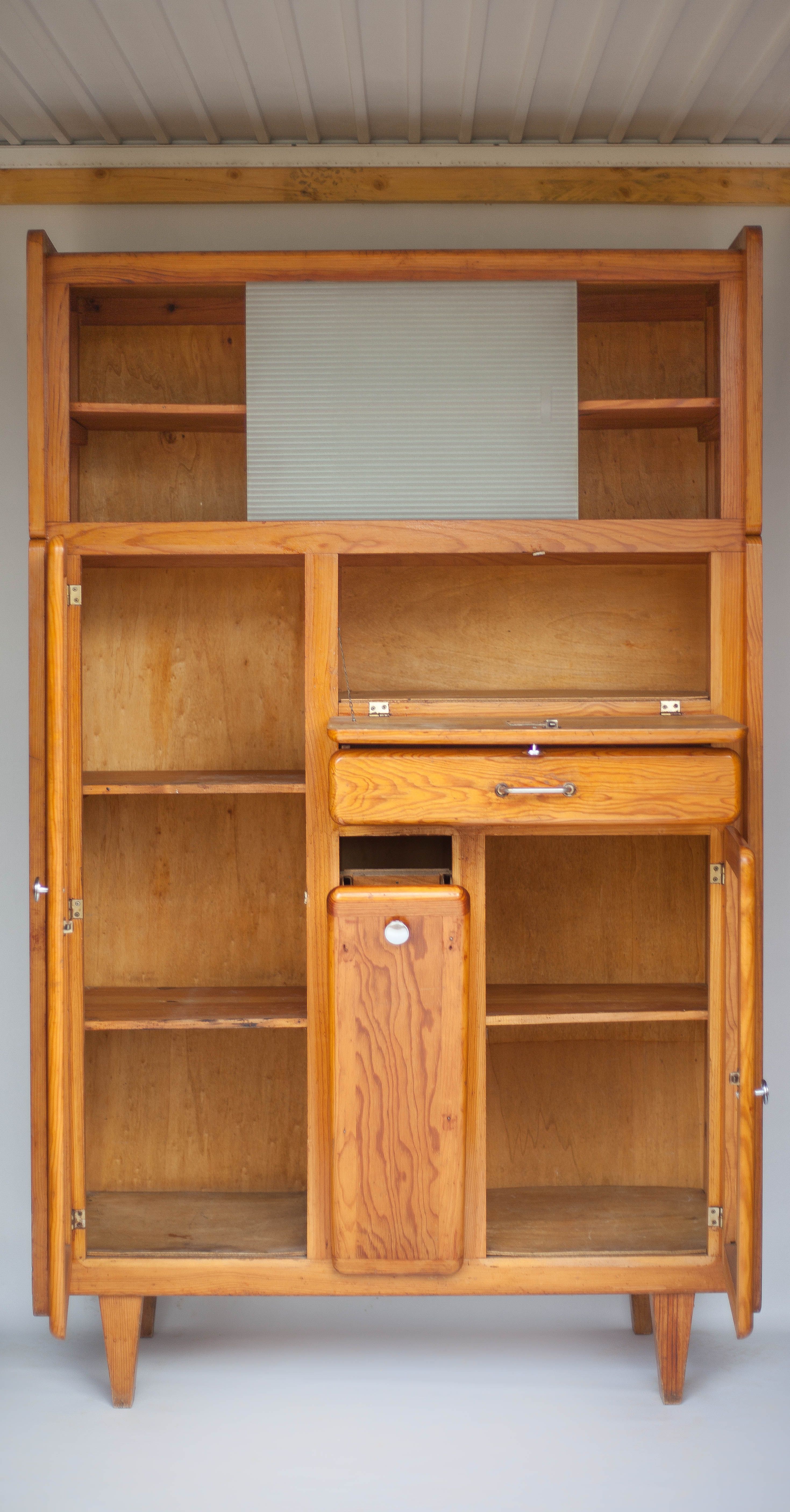 Vintage wood storage cabinet, mado furniture 50