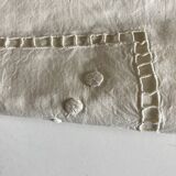 Rectangular pillow taie in linen linen yarn to days and reserve linen peas