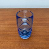 Blue glass vase model 20064 in Mid-Century style by Vladislav Urban for Hermanova Hut, 1960s.