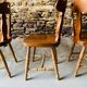 Set of 4 western style chairs