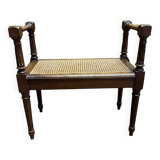 Small Louis XVI style cane bench