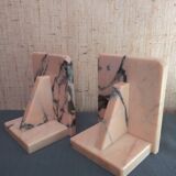 Serre-livres Art Déco en marbre