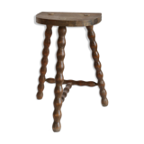 Tripod stool with turned feet