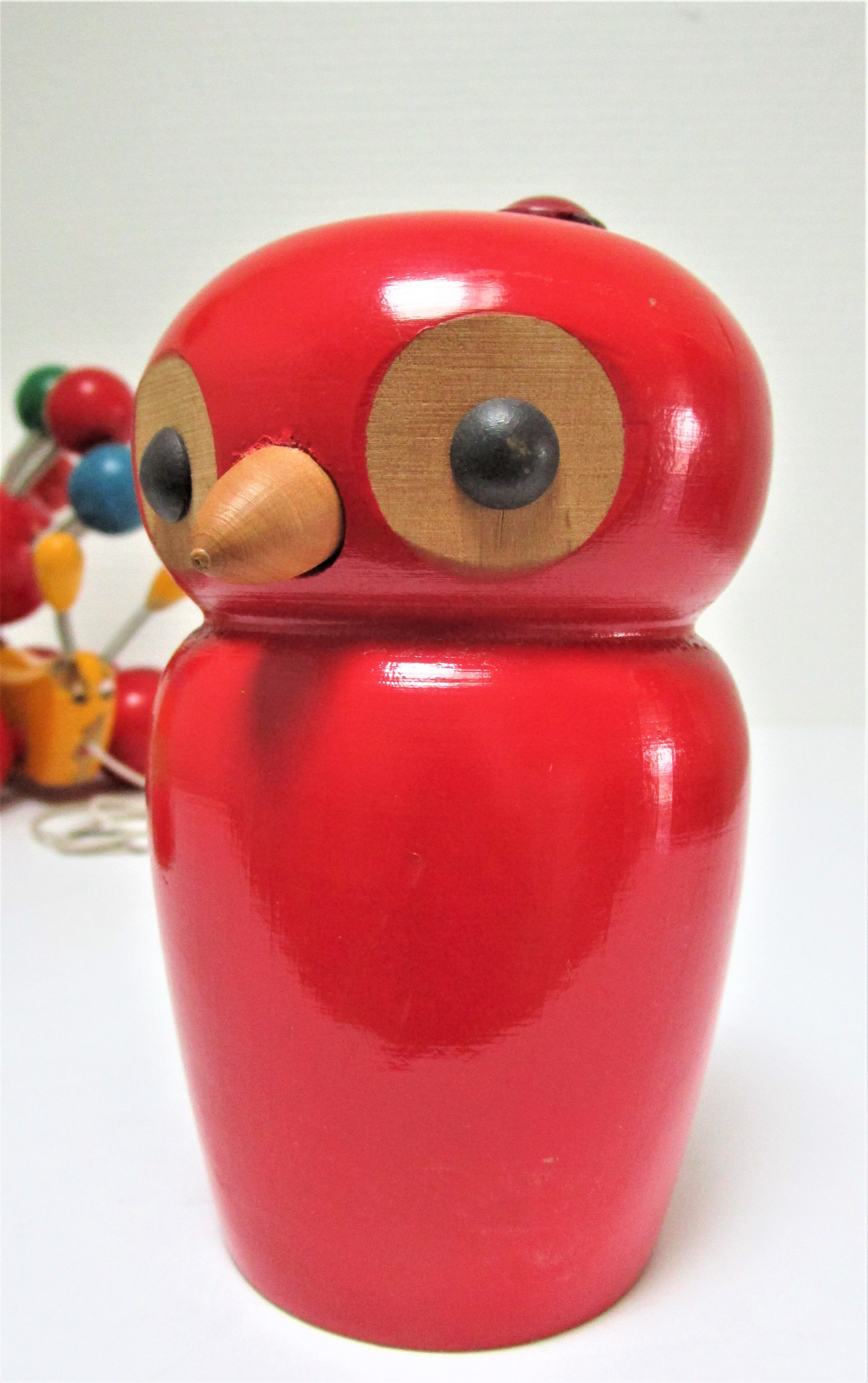 three toys wood nice snail rabbit vintage design FMF Kouvalias