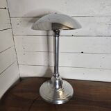 Chromed metal mushroom lamp from the 70s, 58 cm H