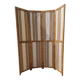 Paravent 4 Vantaux Bois et Tissus Vintage