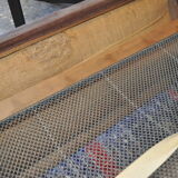 Sofa bed 50s brown skai