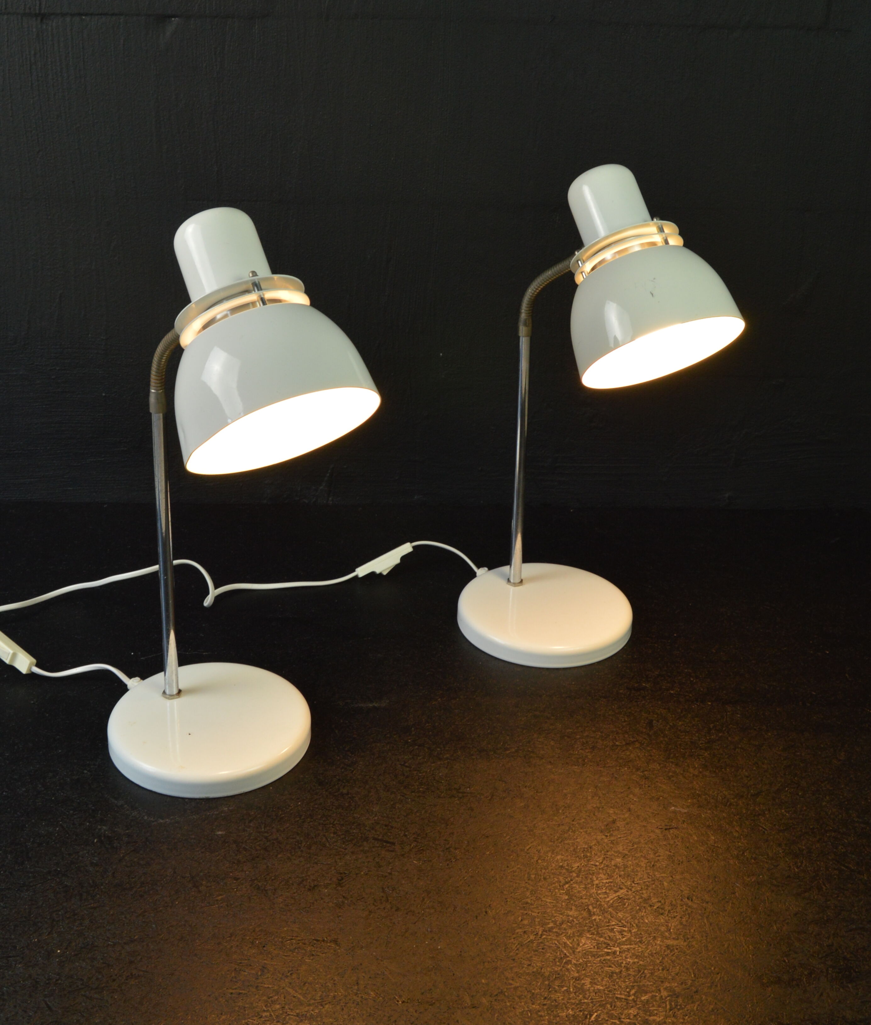 Paire de lampes de bureau Belid, années 1970