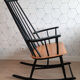 Black rocking-chair 1950