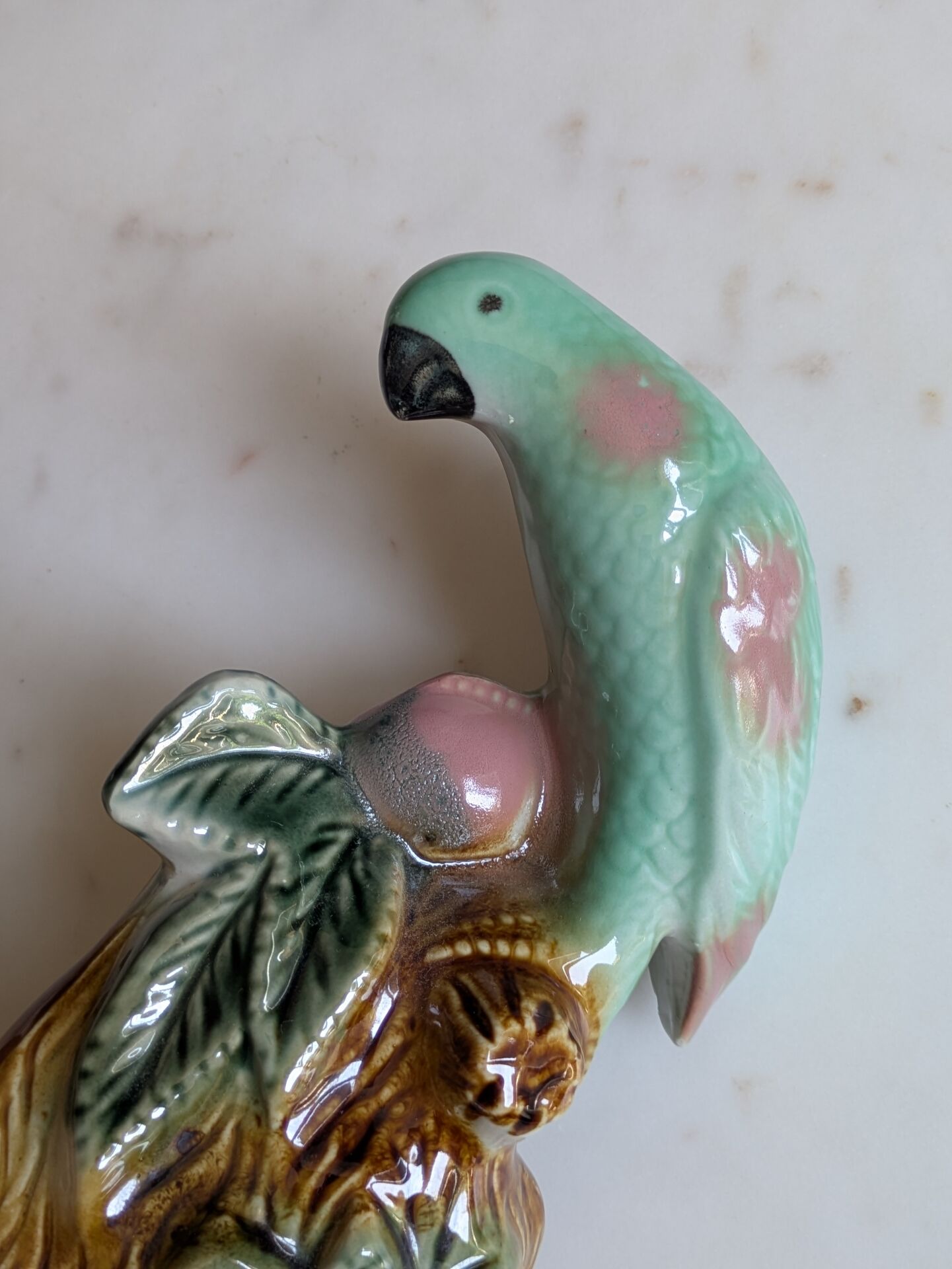 Vintage Barbotine figurine