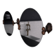 2 round mirrors made of copper alloy, 1940s-1950s