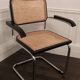 Cesca B64 vintage chair with armrests - Marcel Breuer black Vintage - Made in Italy - 70s