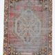 3x6 Shades Of Red & Black Handmade Wool Classic Vintage Rug, 100x179Cm