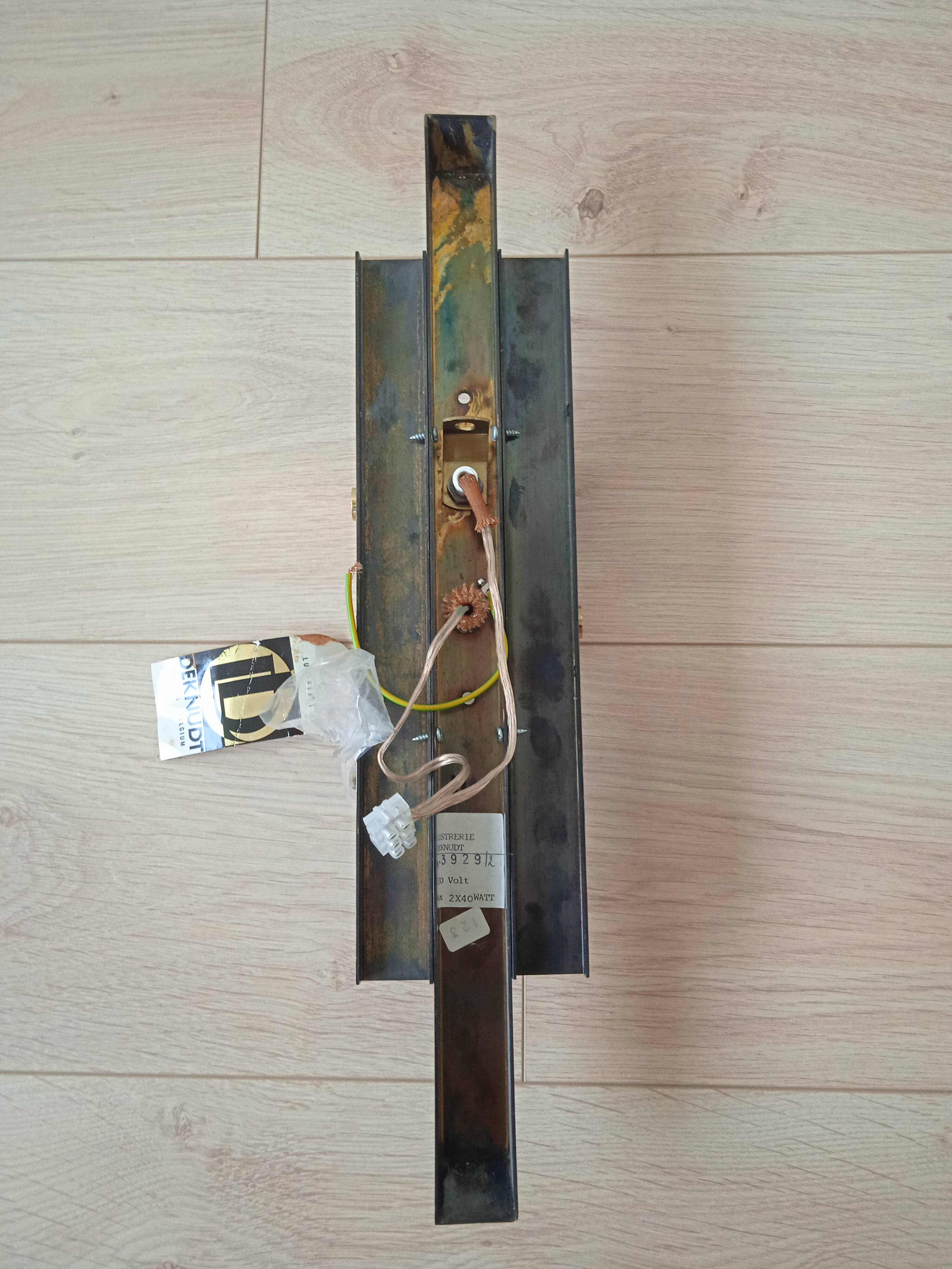 Pair of Deknudt wall lights