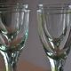 9 small stemmed sparkling glasses H 13 cm