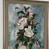 Original Oil on Canvas – “Flower Still Life” By M. Hellberg