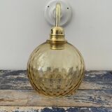 New electrified golden globe wall lamp