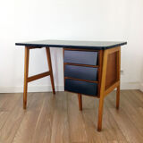 Black and wood office, 60s