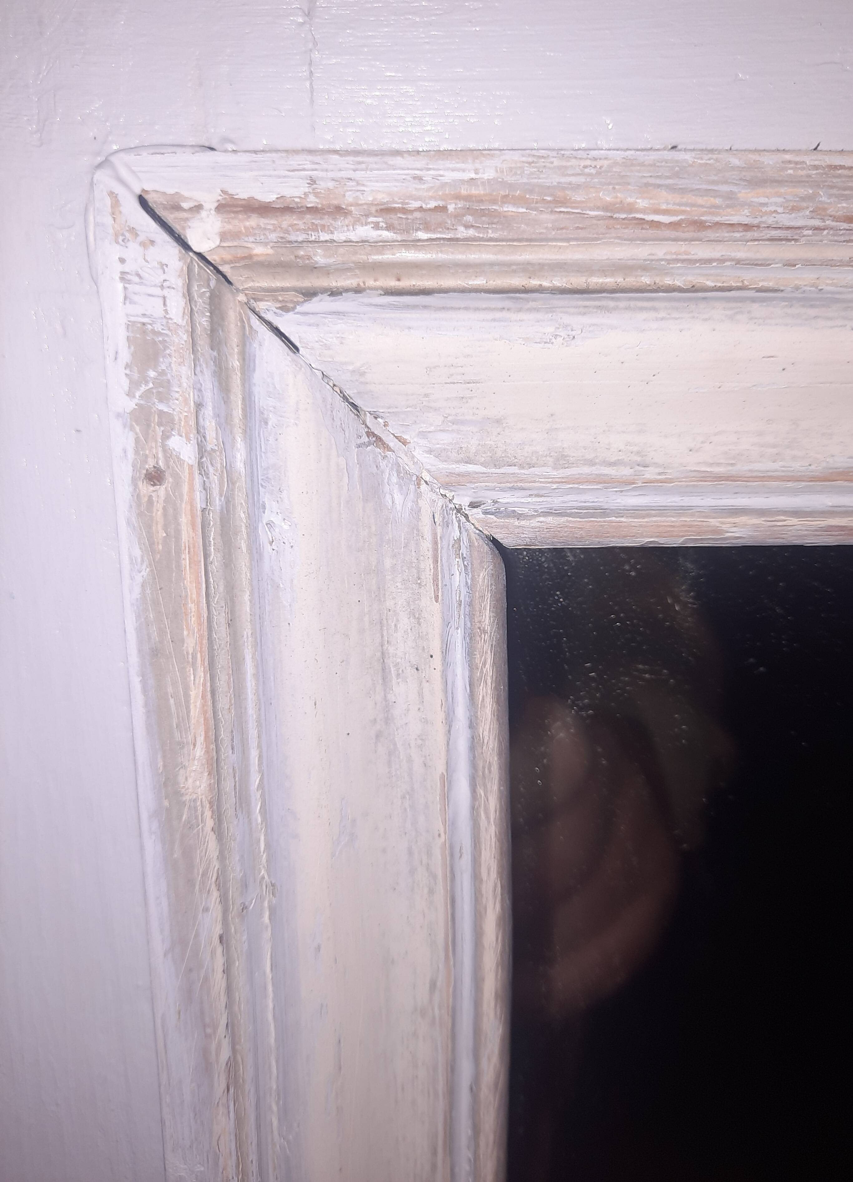 Woodwork trumeau with two mirrors